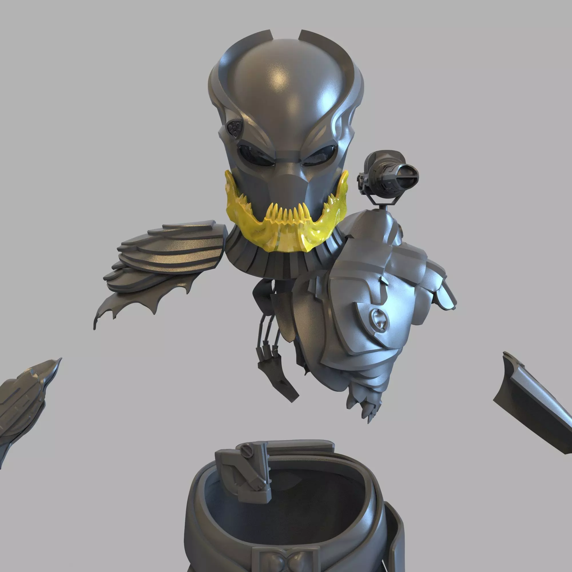 Predator Mr Black Berserker Wearable Full Body Armor 3D print model_0