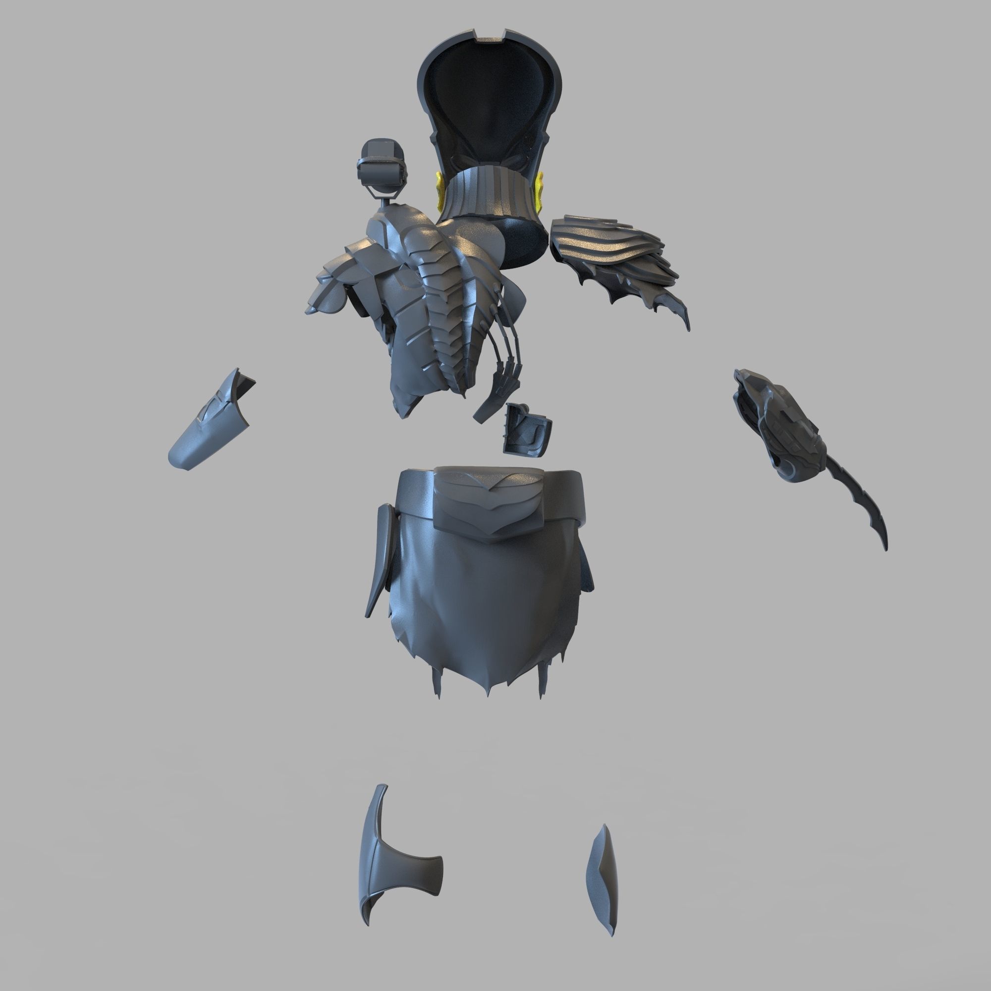 Predator Mr Black Berserker Wearable Full Body Armor 3D print model_85