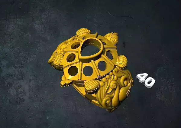 tortois golden turtle ring