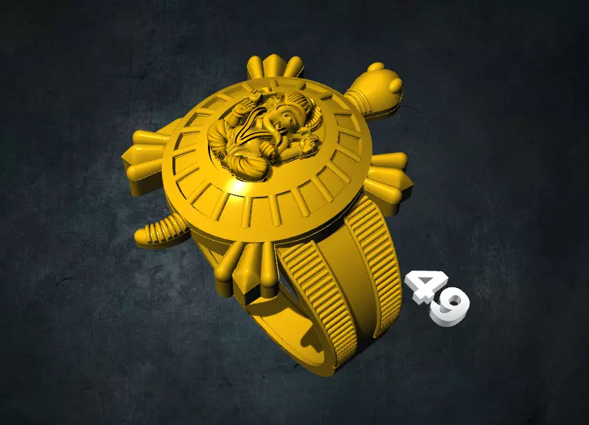 tortois turtle ring 3D print model_0