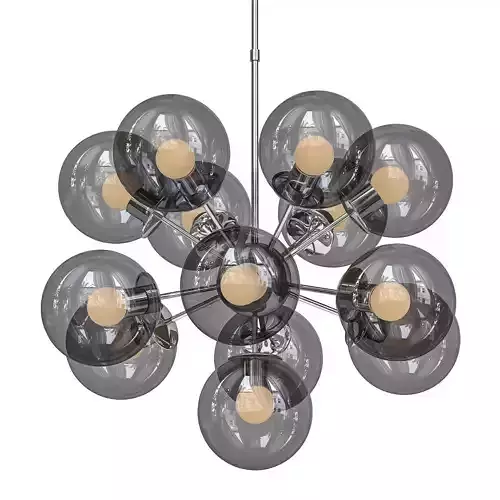 LOGAM modern chandelier with glass globes