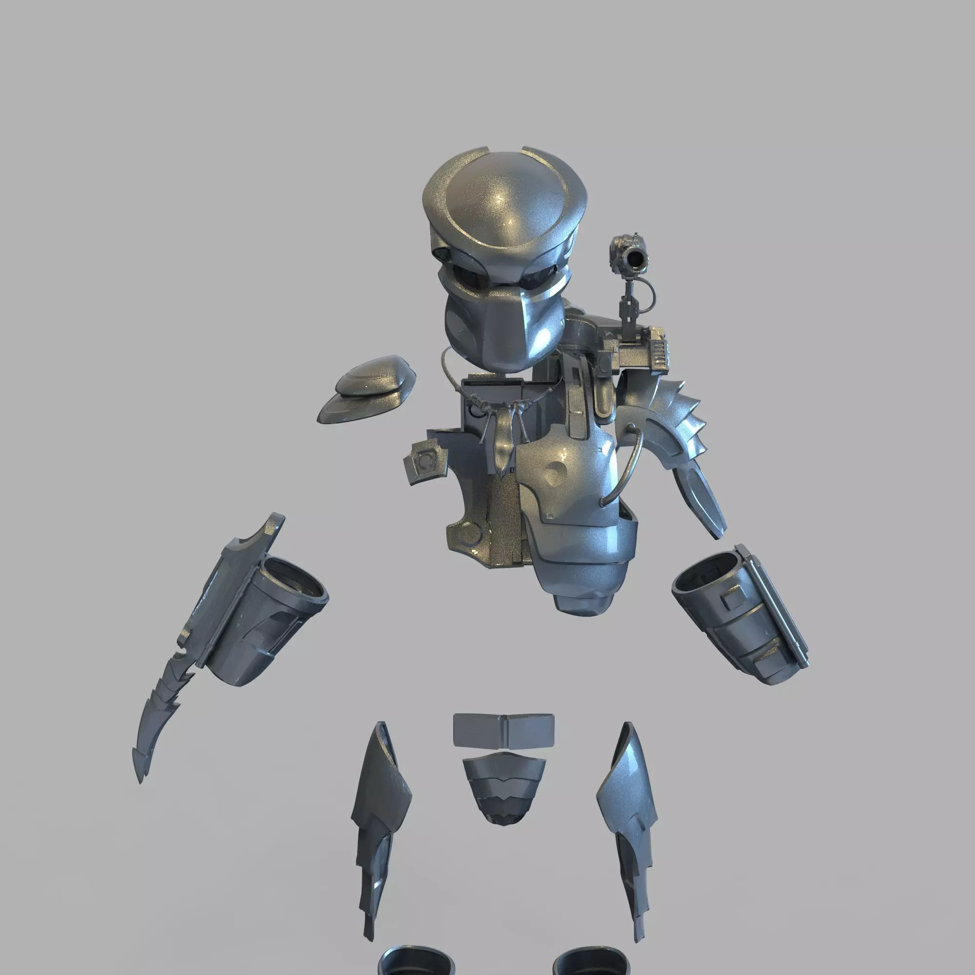 Predator Classic Wearable Full Body Armor with Helmet 3D print model_0