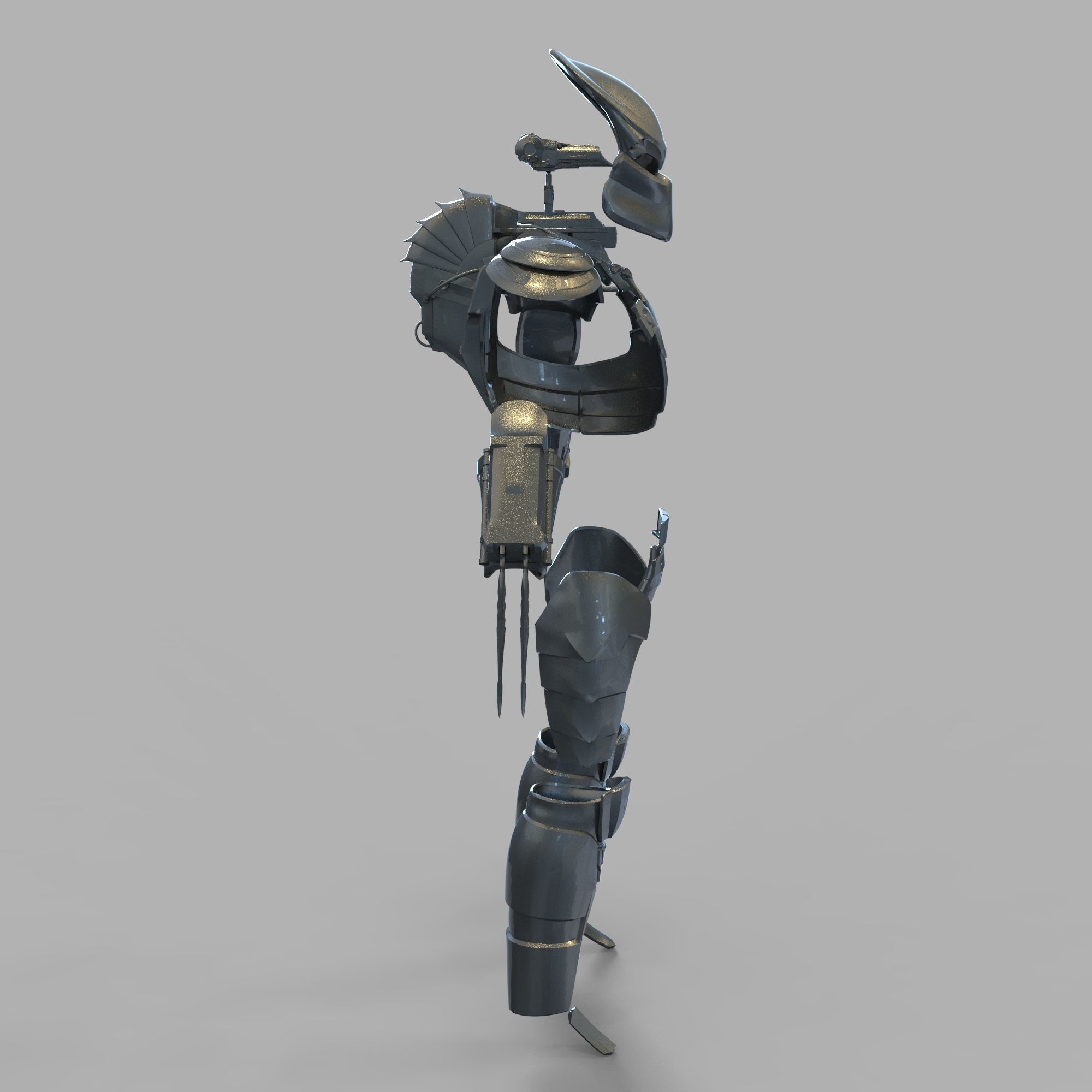 Predator Classic Wearable Full Body Armor with Helmet 3D print model_36