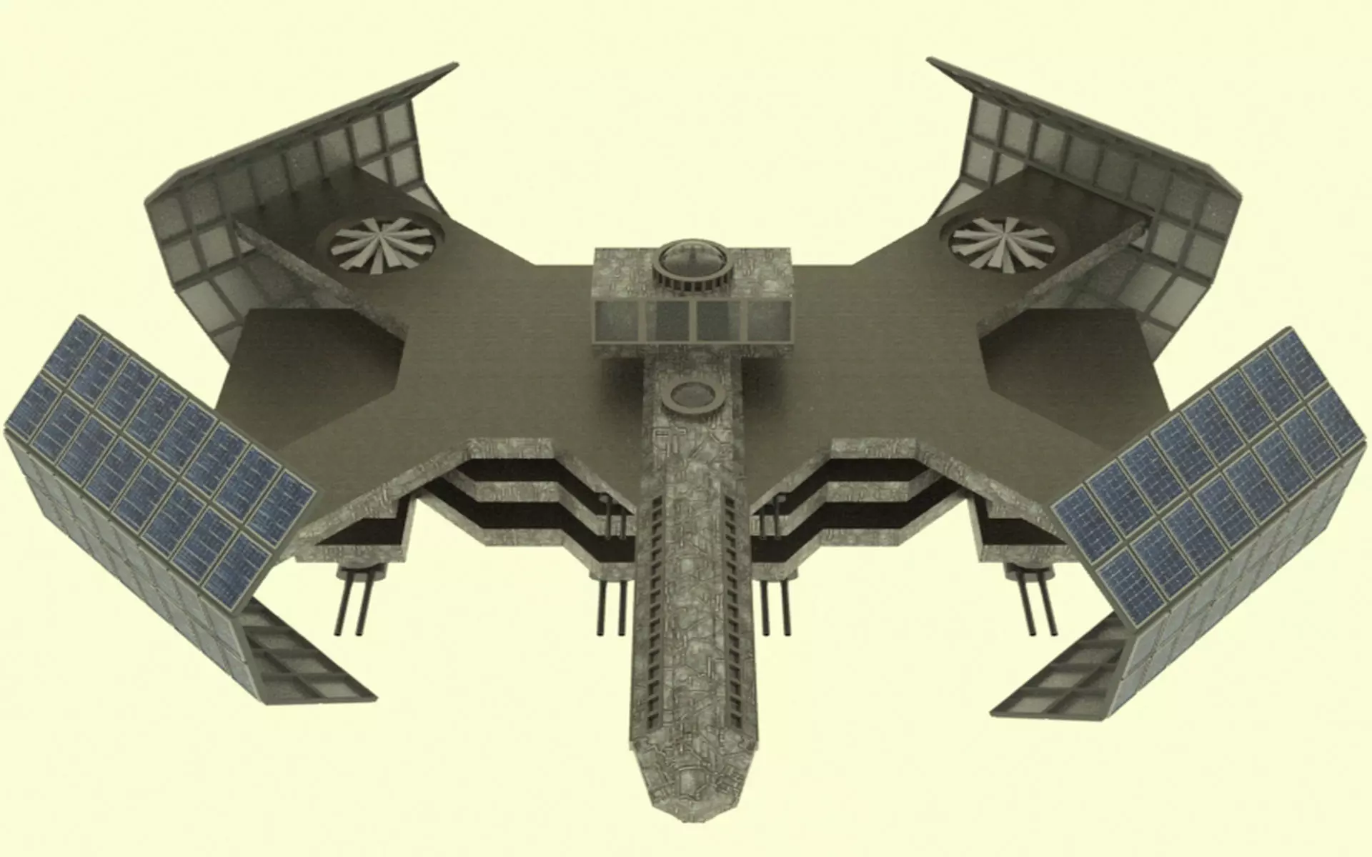 Cosmos Space Station Low-poly 3D model