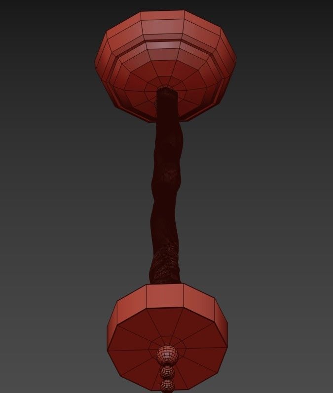 Glendale light chandelier in gold 3D model_3