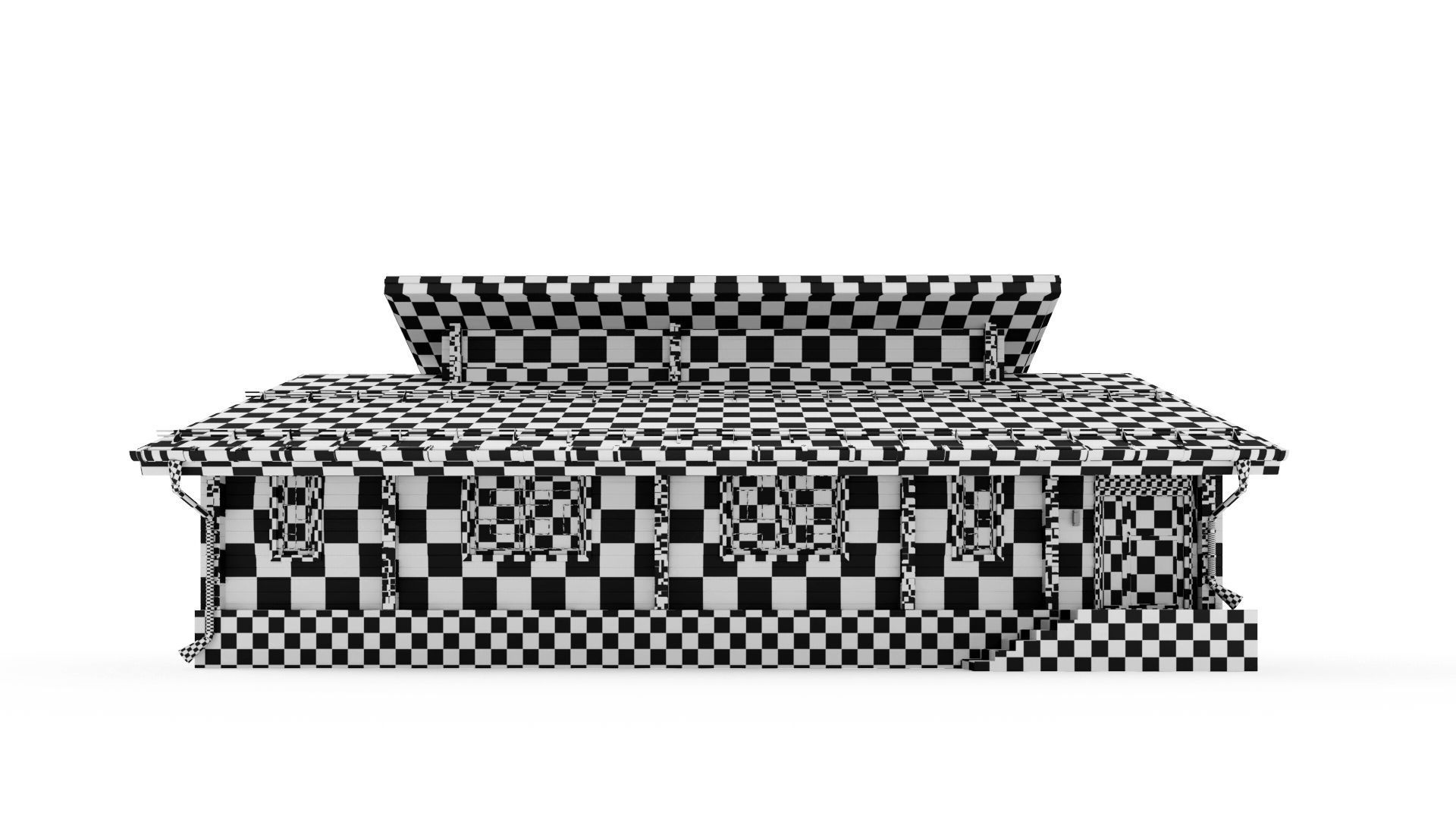 Glued beam house 3D model_27