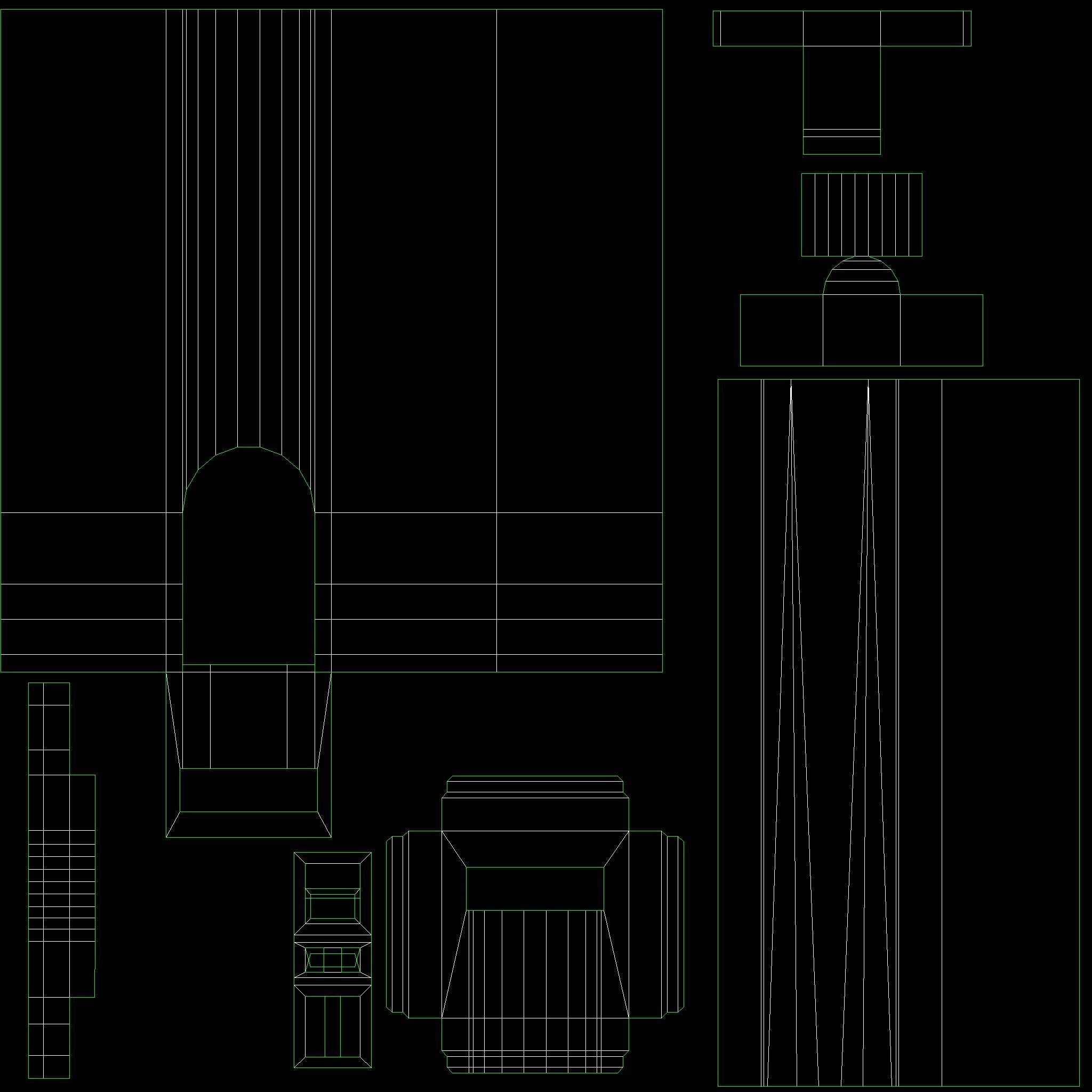 Glued beam house 3D model_18