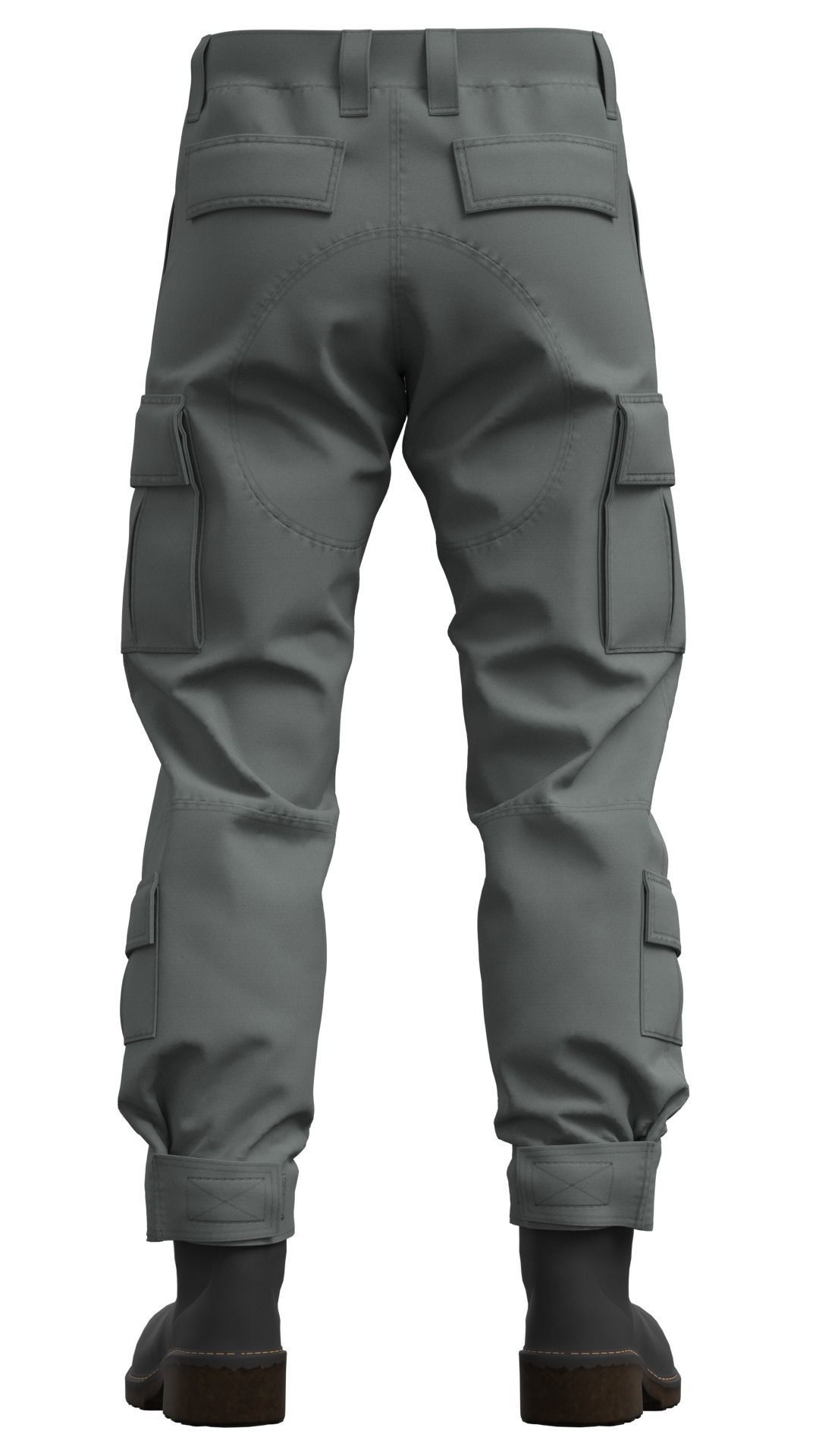 Military Tactical Combat Pants - Marvelous Designer 3D model_11