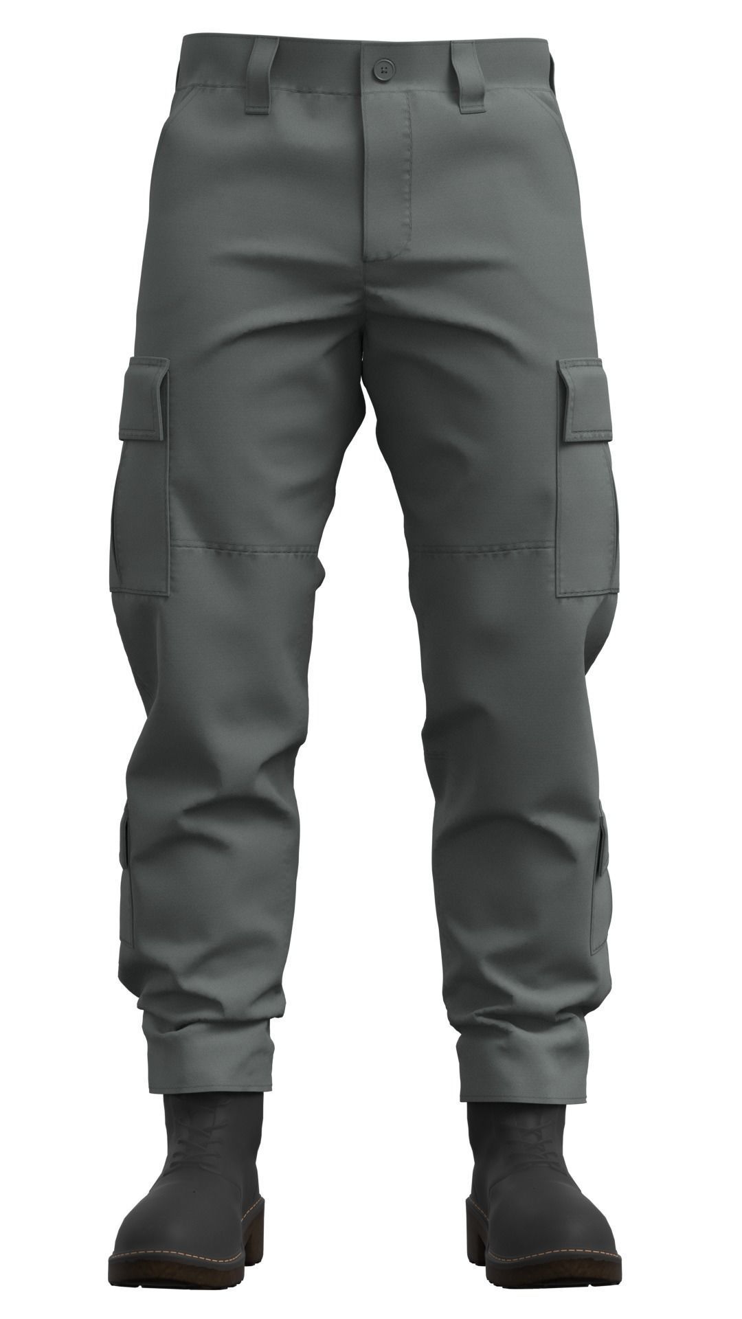 Military Tactical Combat Pants - Marvelous Designer 3D model_3