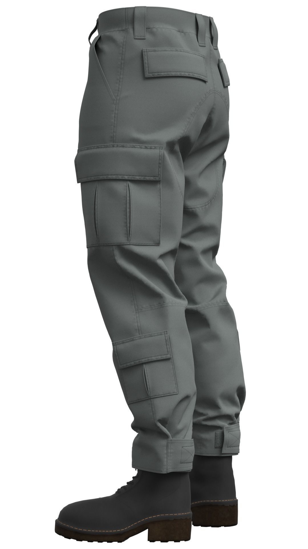 Military Tactical Combat Pants - Marvelous Designer 3D model_14