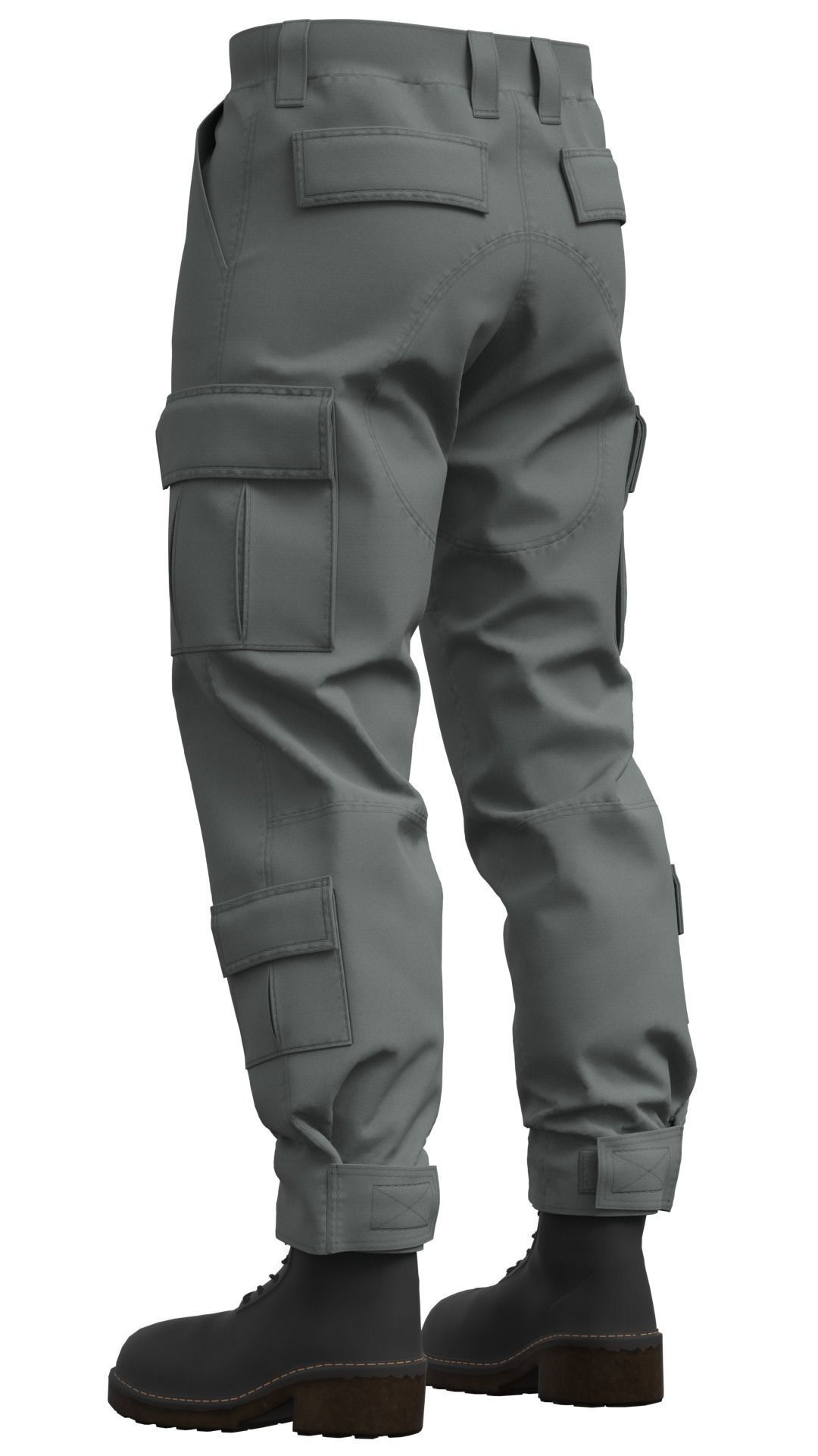 Military Tactical Combat Pants - Marvelous Designer 3D model_13
