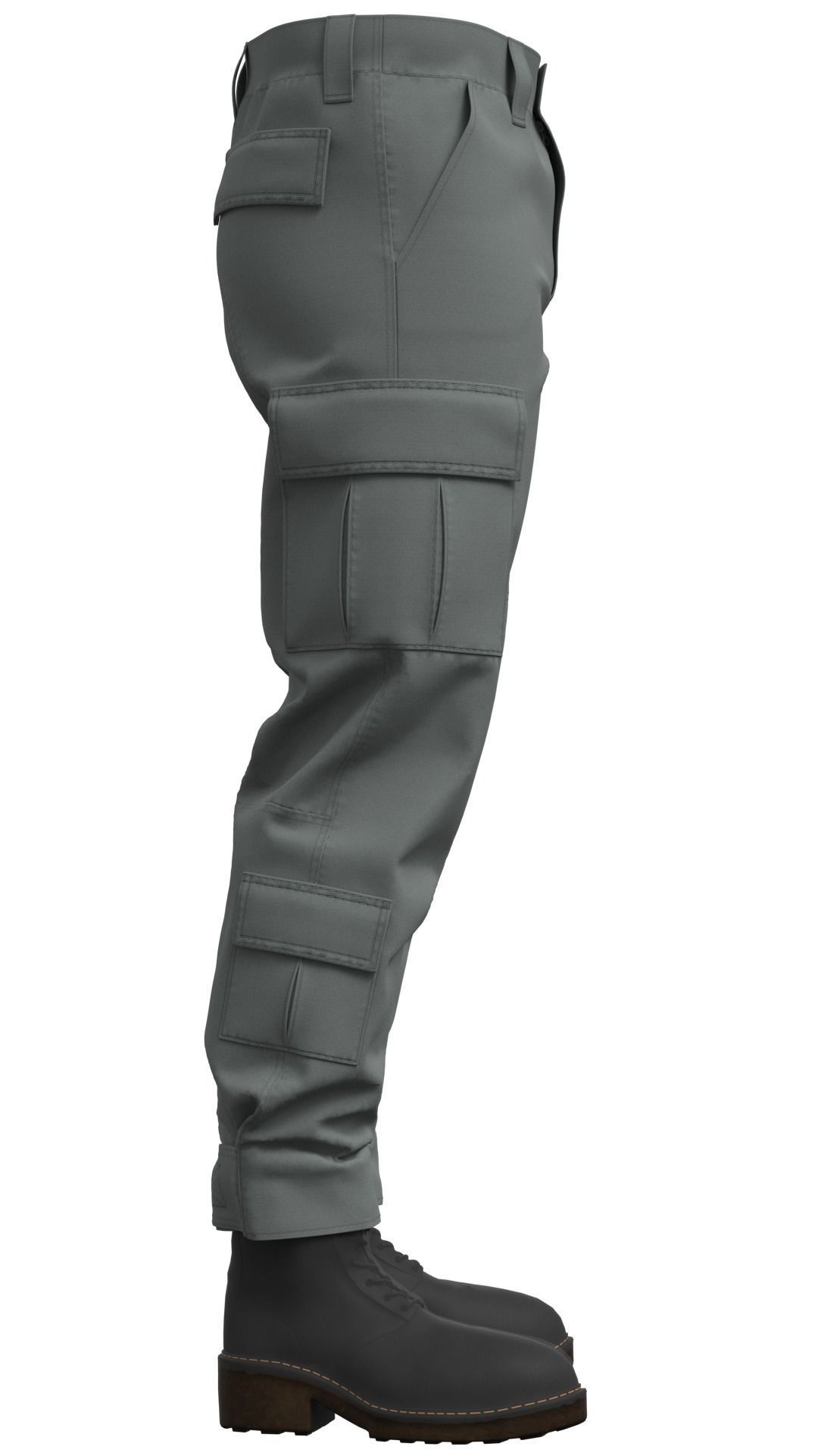 Military Tactical Combat Pants - Marvelous Designer 3D model_7