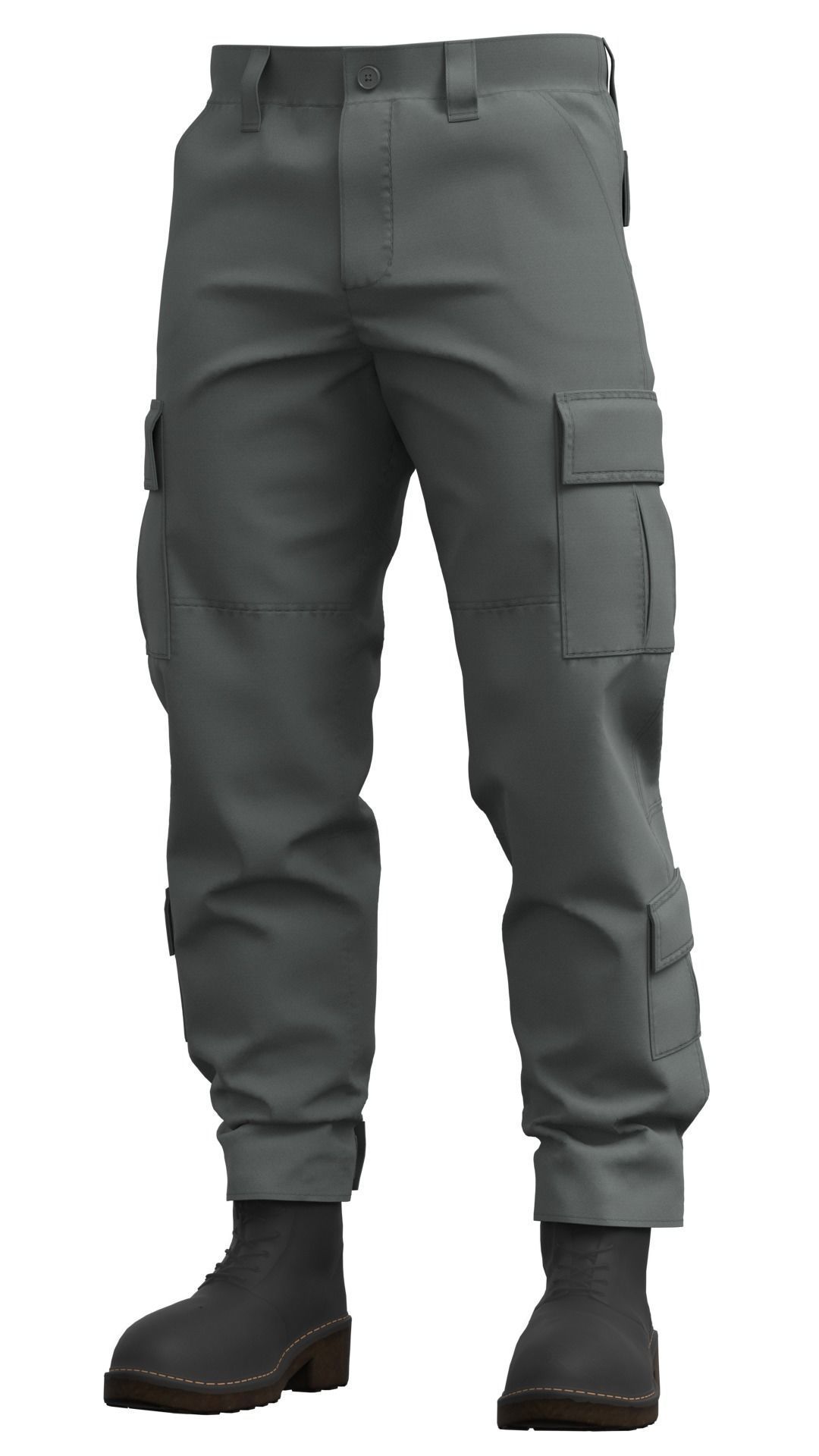Military Tactical Combat Pants - Marvelous Designer 3D model_18