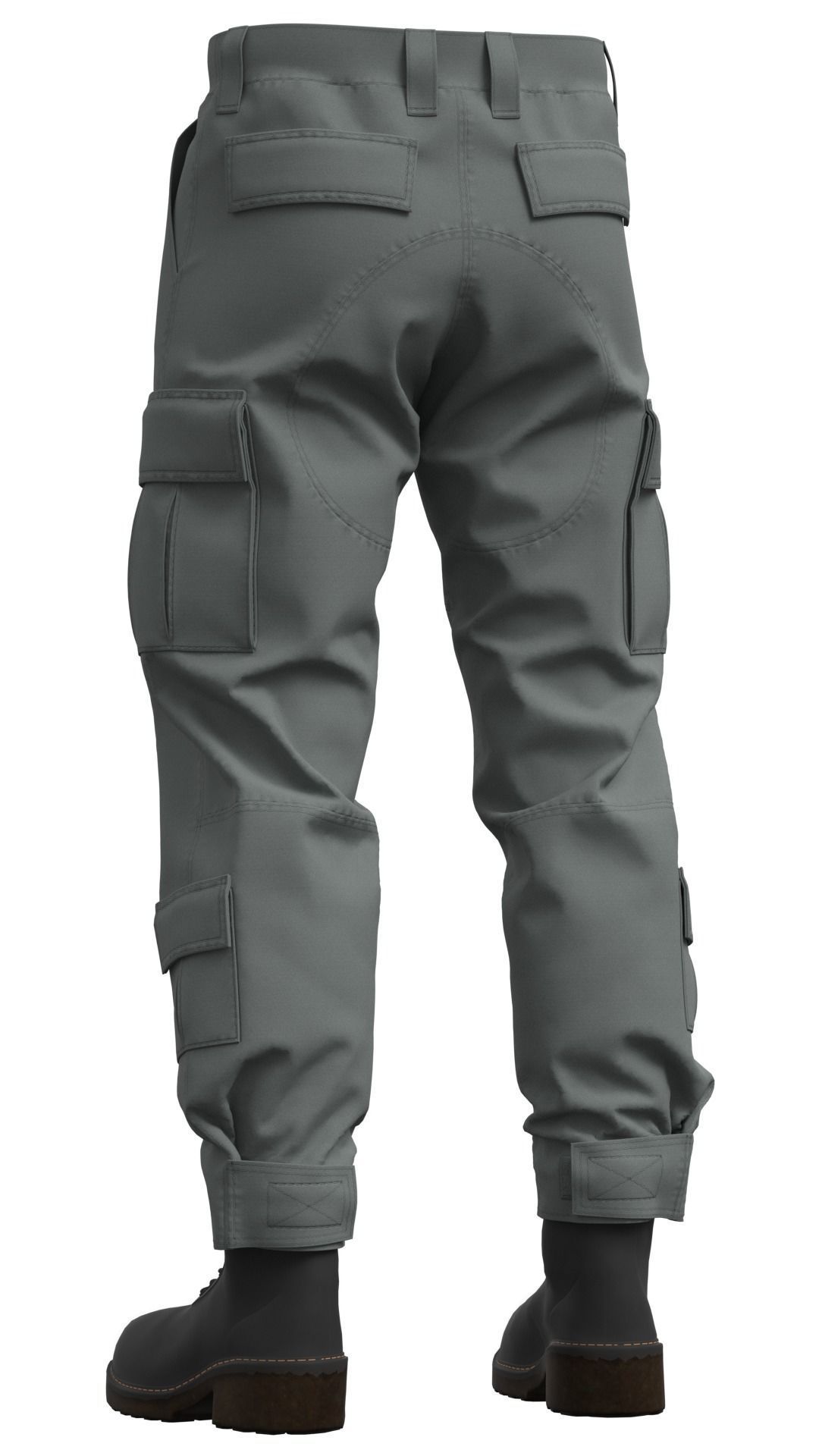 Military Tactical Combat Pants - Marvelous Designer 3D model_12