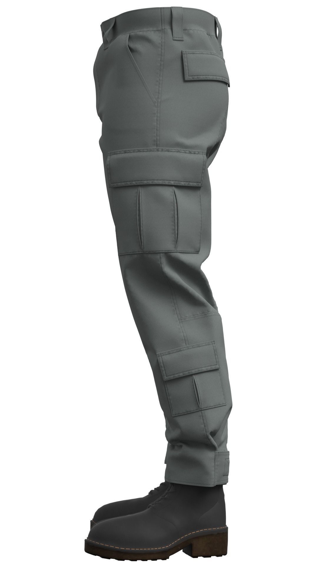 Military Tactical Combat Pants - Marvelous Designer 3D model_15
