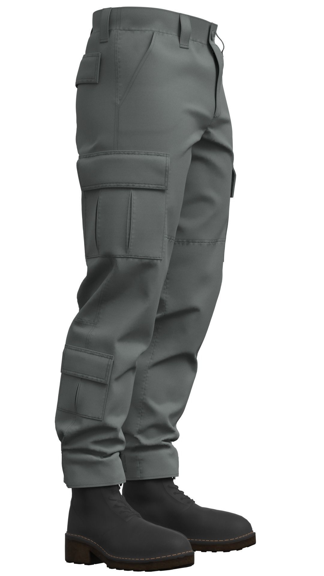 Military Tactical Combat Pants - Marvelous Designer 3D model_6