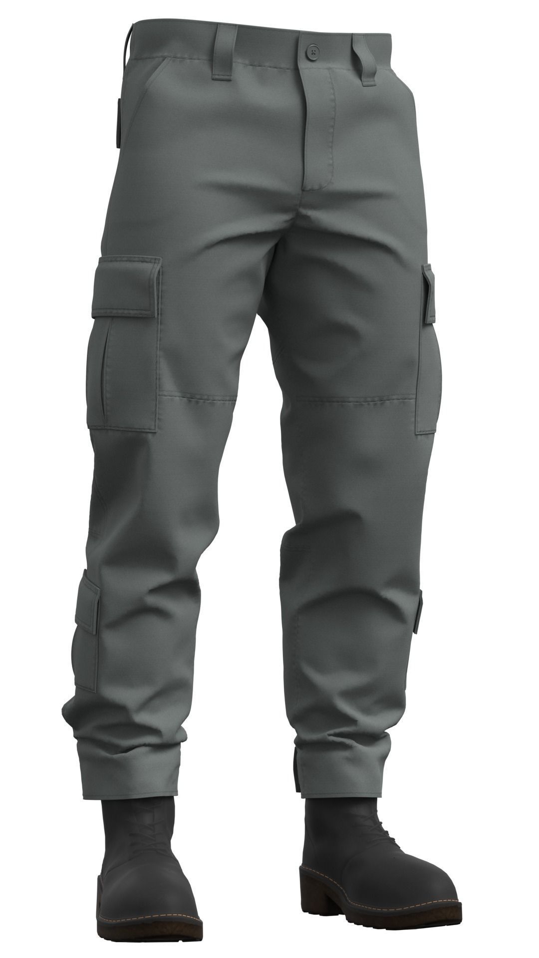 Military Tactical Combat Pants - Marvelous Designer 3D model_4