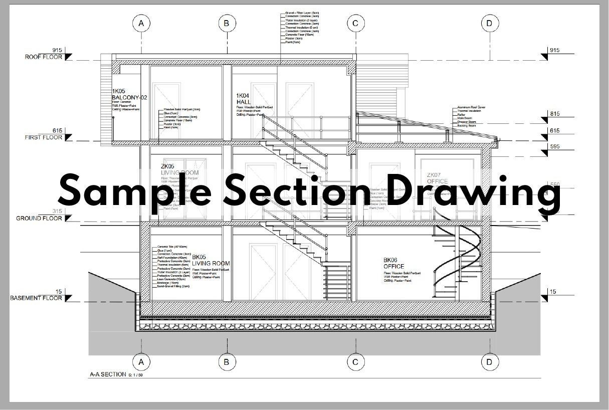 House Villa 3-Storey Revit Project 3D model_26