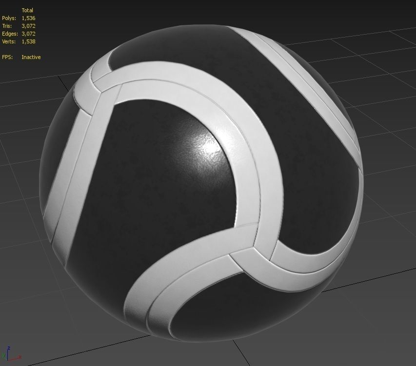 Soccer Ball M01 Low-poly 3D model_12