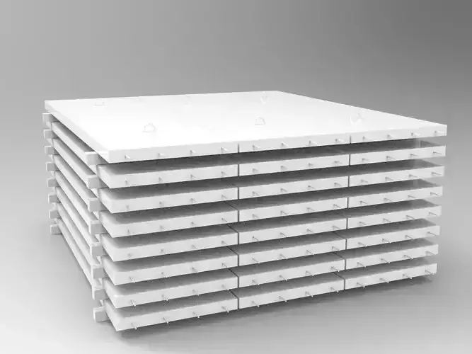steel reinforced concrete sheet in thailand Low-poly 3D model