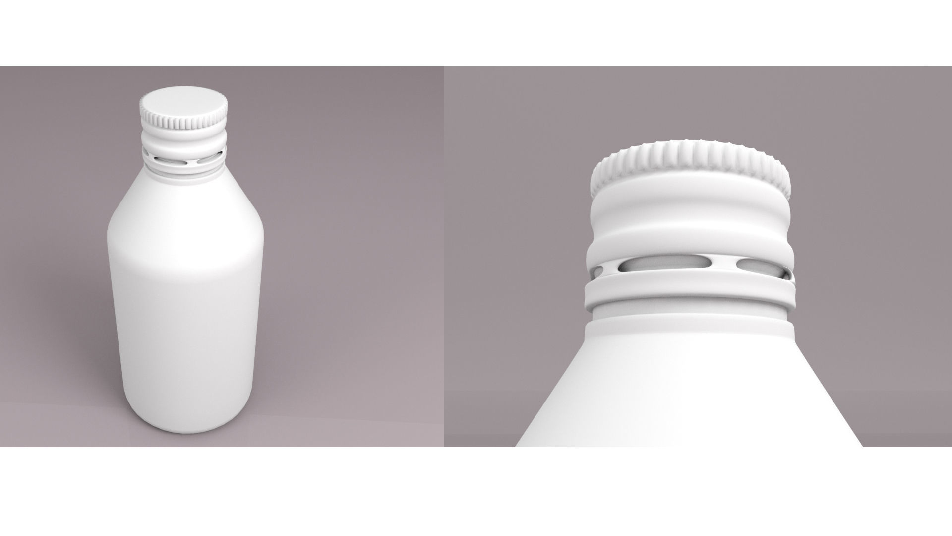 3d cough syrup bottle Low-poly 3D model_6