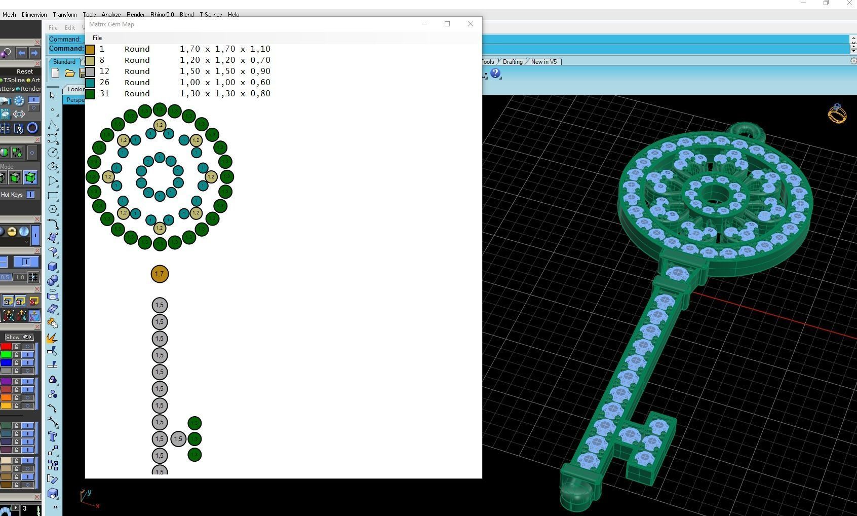 Pendant Keys Style 3D print model_8