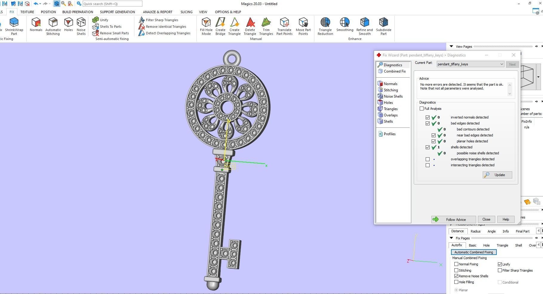 Pendant Keys Style 3D print model_7