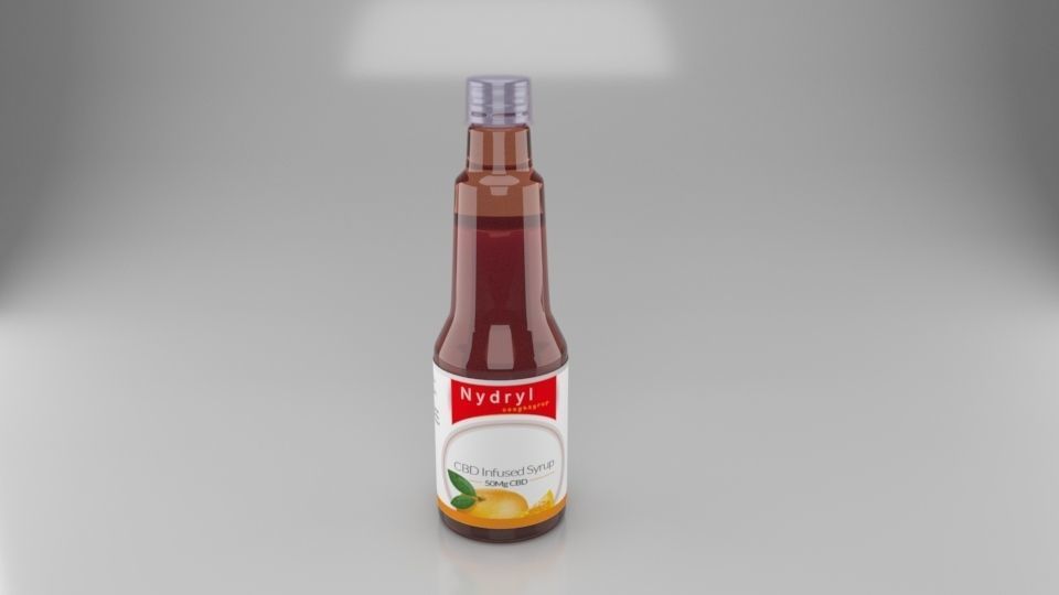 syrup bottle Low-poly 3D model Low-poly 3D model_6