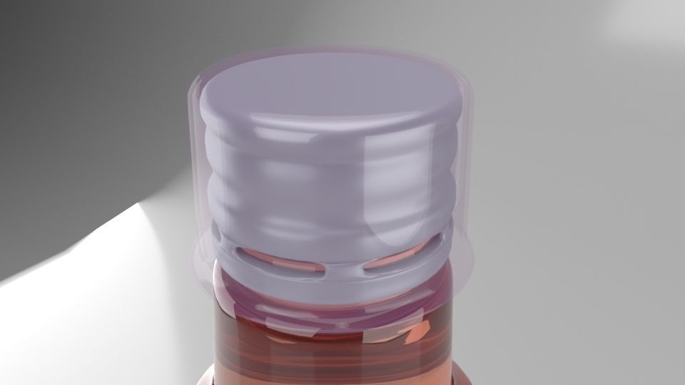 syrup bottle Low-poly 3D model Low-poly 3D model_4