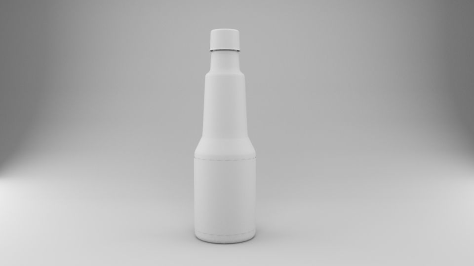 syrup bottle Low-poly 3D model Low-poly 3D model_1