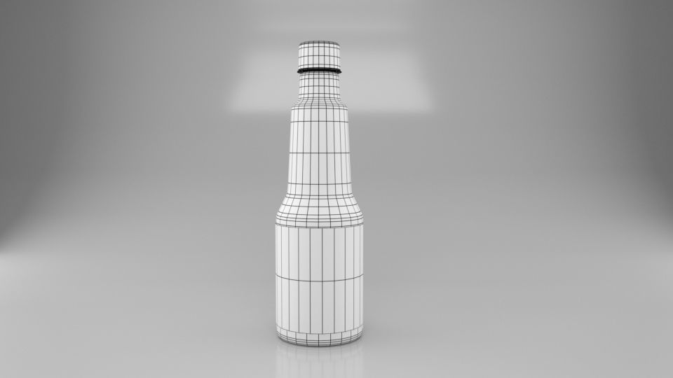 syrup bottle Low-poly 3D model Low-poly 3D model_5