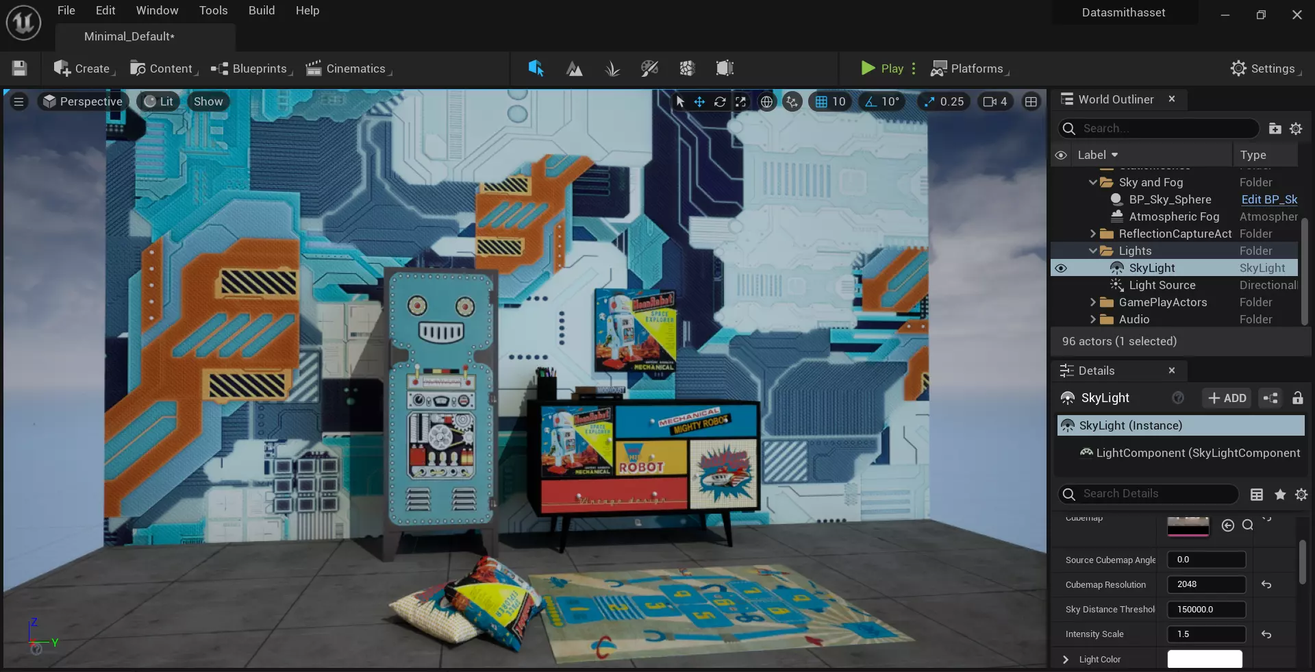UE5  GLTF  GLB 3D MODEL ROBOT CABINET 3D model_0