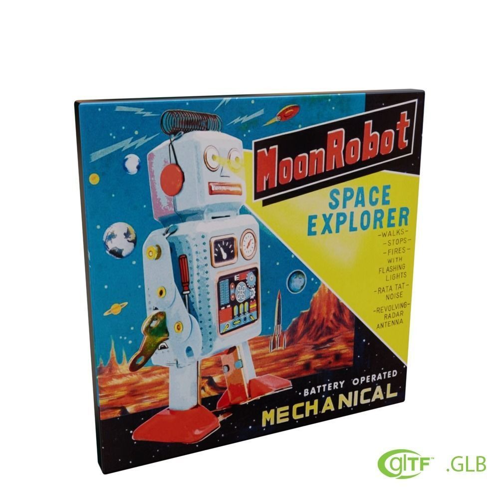 UE5  GLTF  GLB 3D MODEL ROBOT CABINET 3D model_3