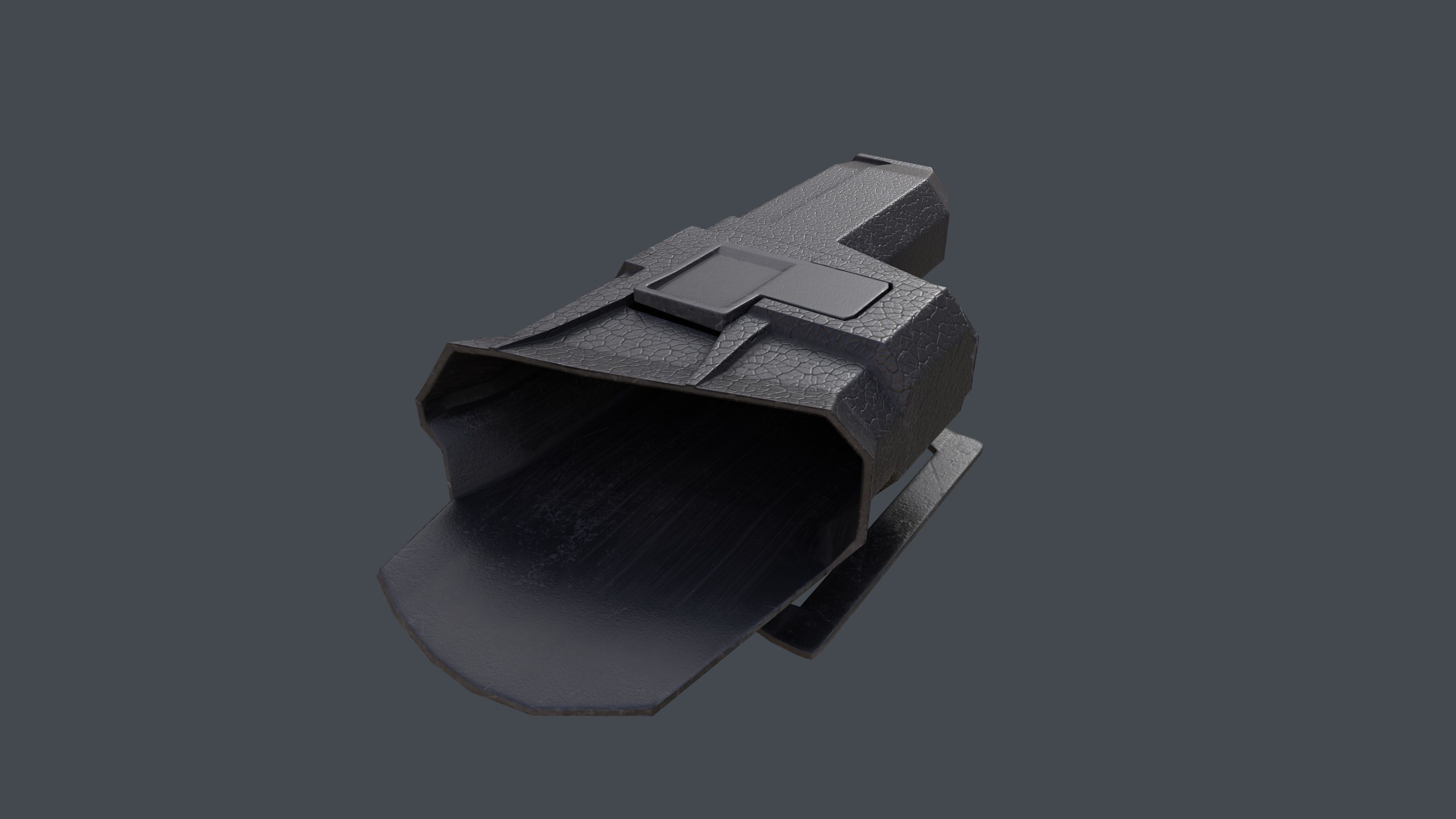 Pistol LR2 with Silencer and Holster Low-poly 3D model_29