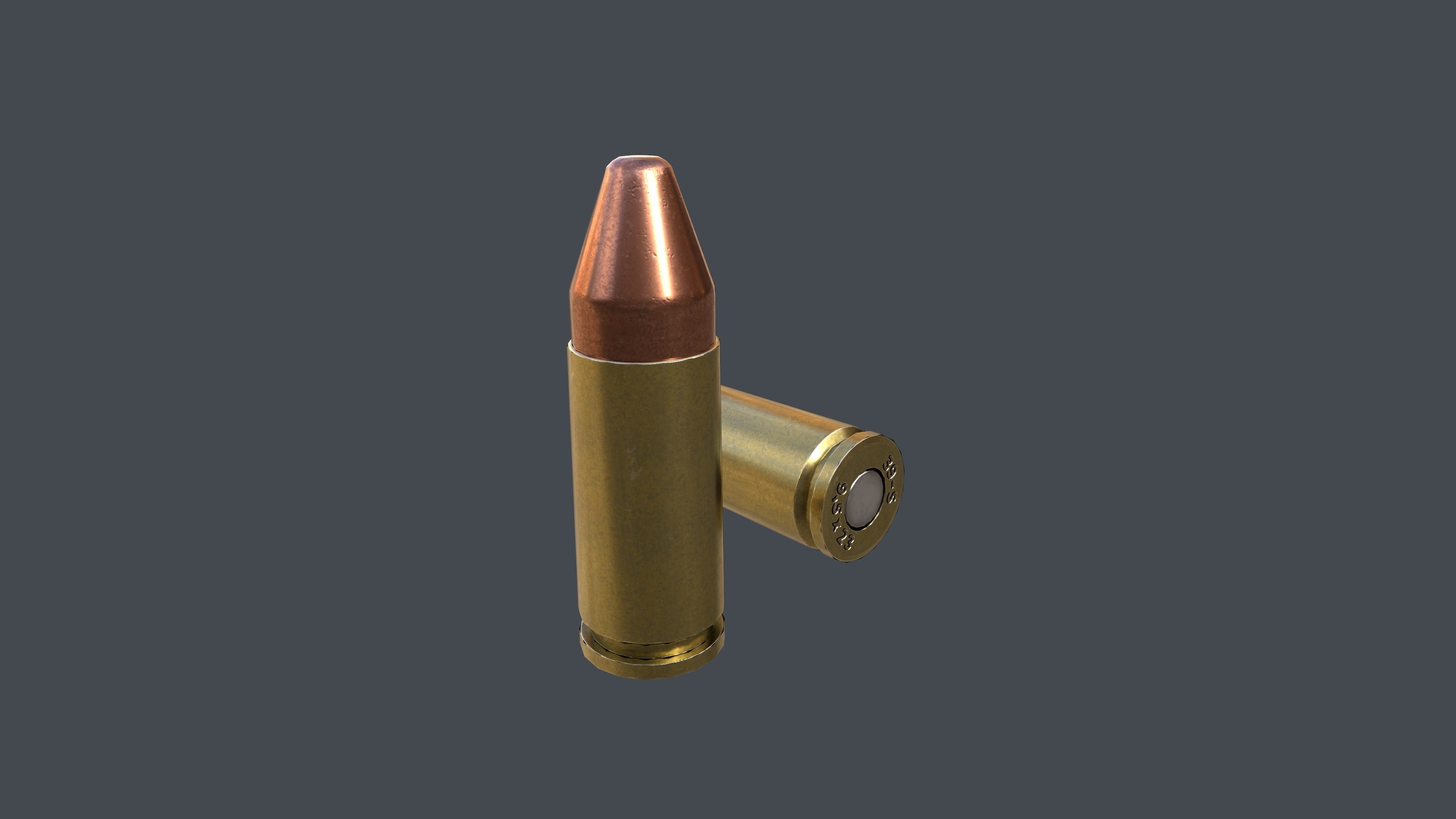 Pistol LR2 with Silencer and Holster Low-poly 3D model_35