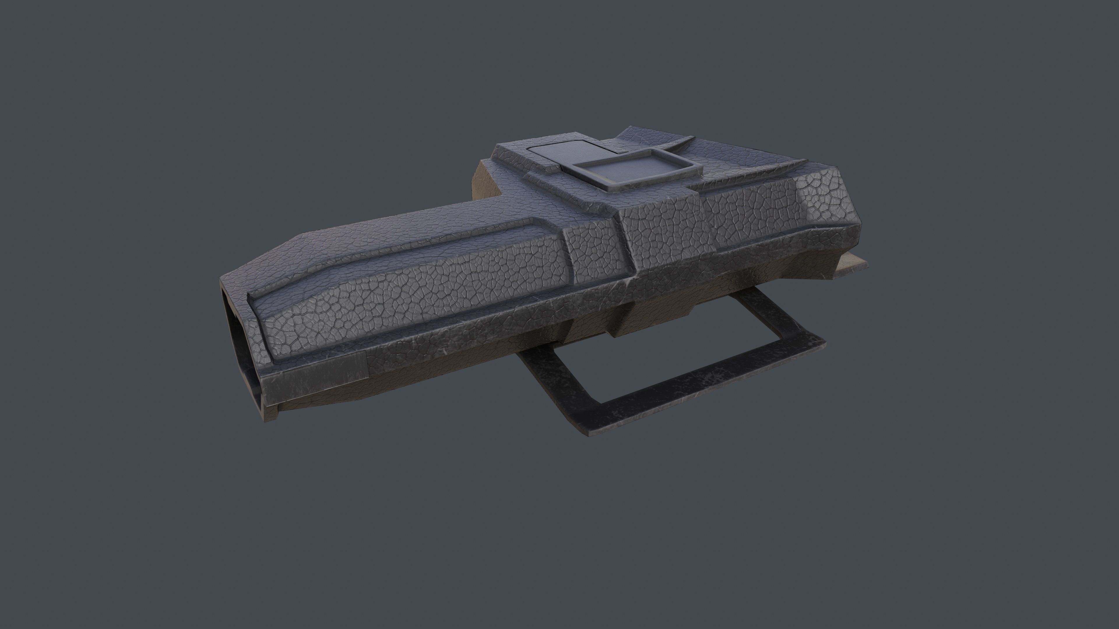 Pistol LR2 with Silencer and Holster Low-poly 3D model_31