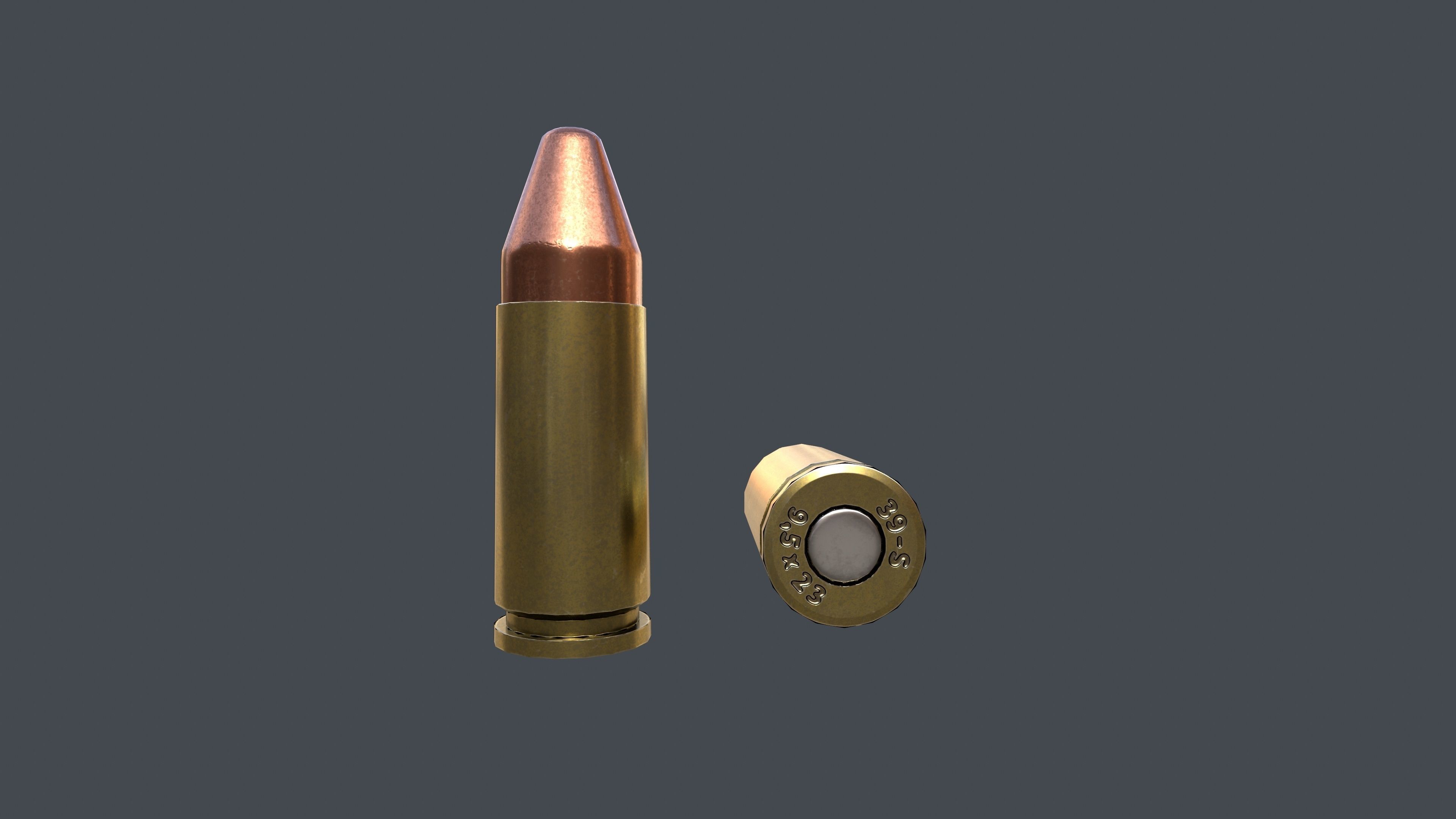 Pistol LR2 with Silencer and Holster Low-poly 3D model_34