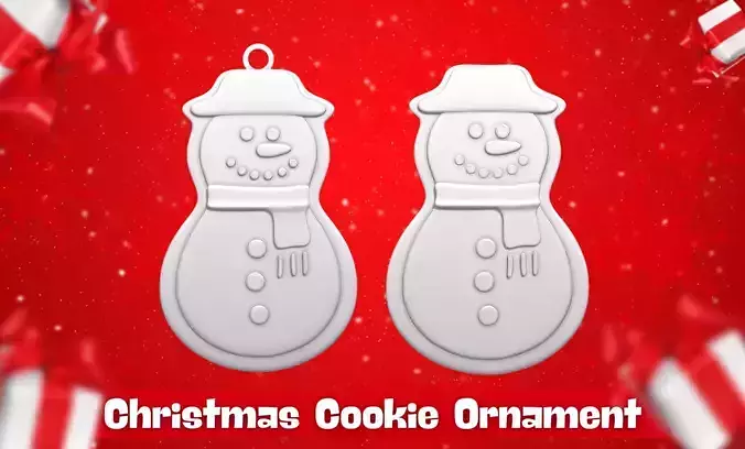 Christmas Cookie Ornament - Pendant -  Christmas Tree 1 3D print model