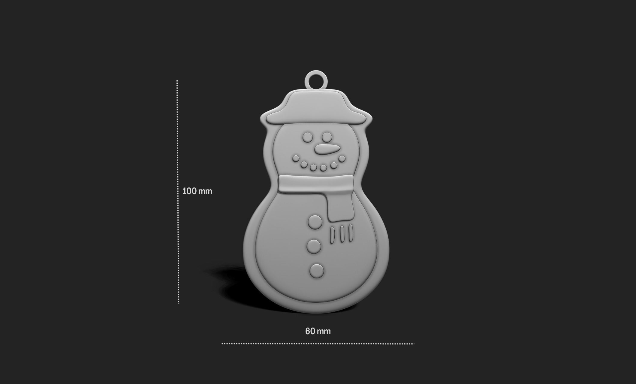 Christmas Cookie Ornament - Pendant - Christmas Tree 1 3D print model_1