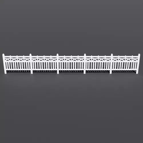 STRAIGHT PICKET FENCE VARIATION FOR DIORAMA SCALE 1-87 and 1-1