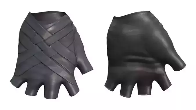 Fingerless Leather Rebellion Gloves