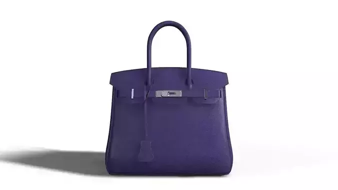 Birkin hermes bag Low-poly 3D model