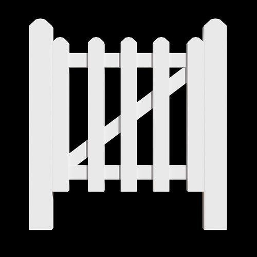 SMALL WOODEN GATE FENCE SCALE 1-87 and 1-1 3D print model