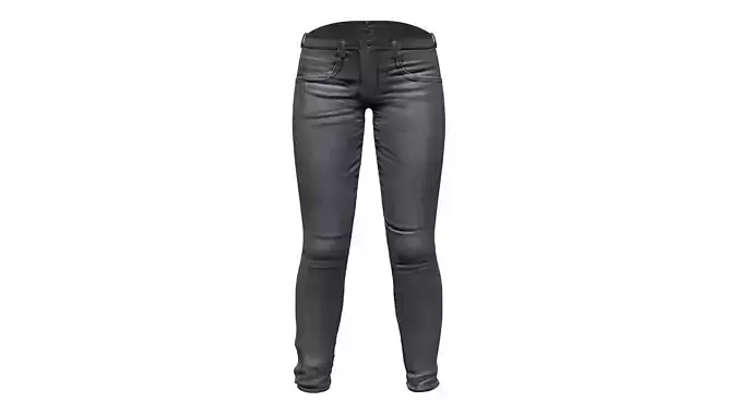 Black Denims Tight Rebellion Pants