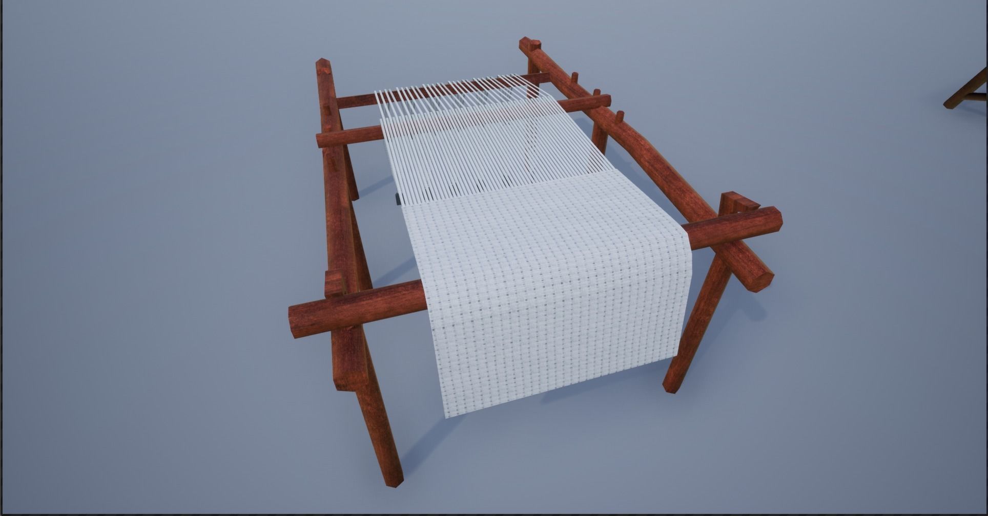 Medieval Wooden Looms Low-poly 3D model_11