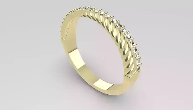 Elegant Thin Stone Ring