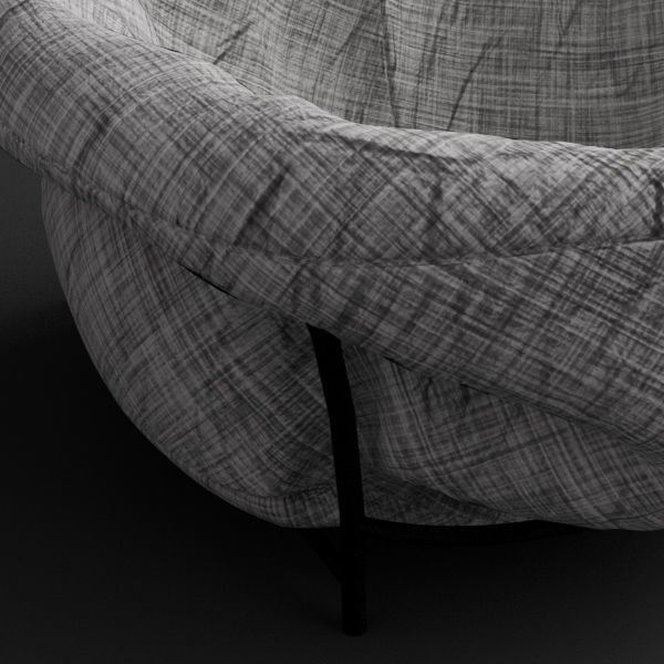 Bag chair 3D model_4