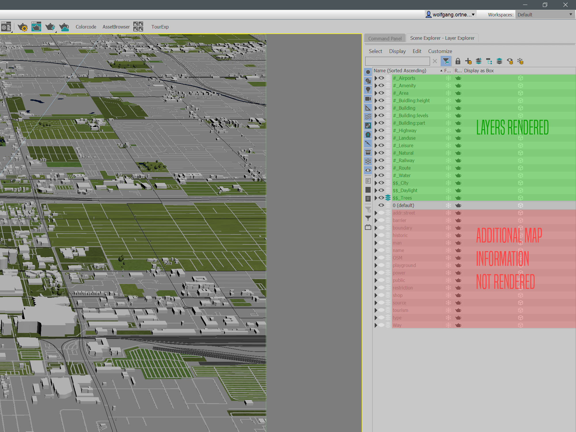 Phoenix 50x50km 3D City Map 3D model_11