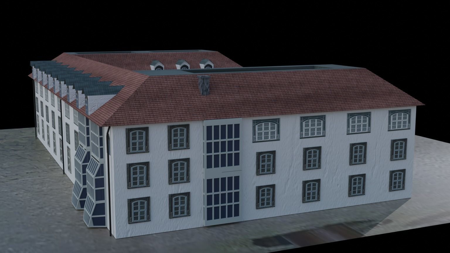 Castle building collection pack 3D model_22