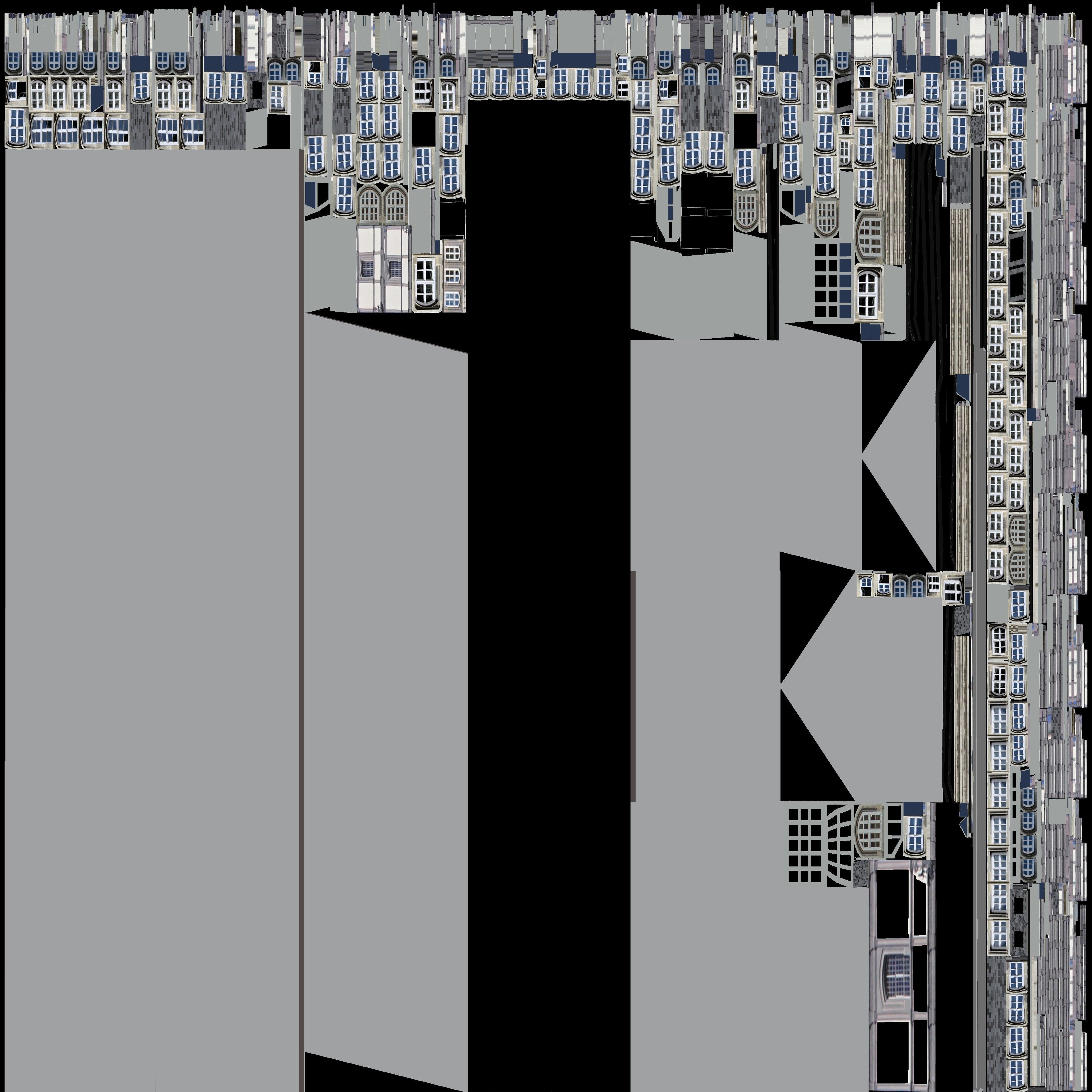 Castle building collection pack 3D model_33